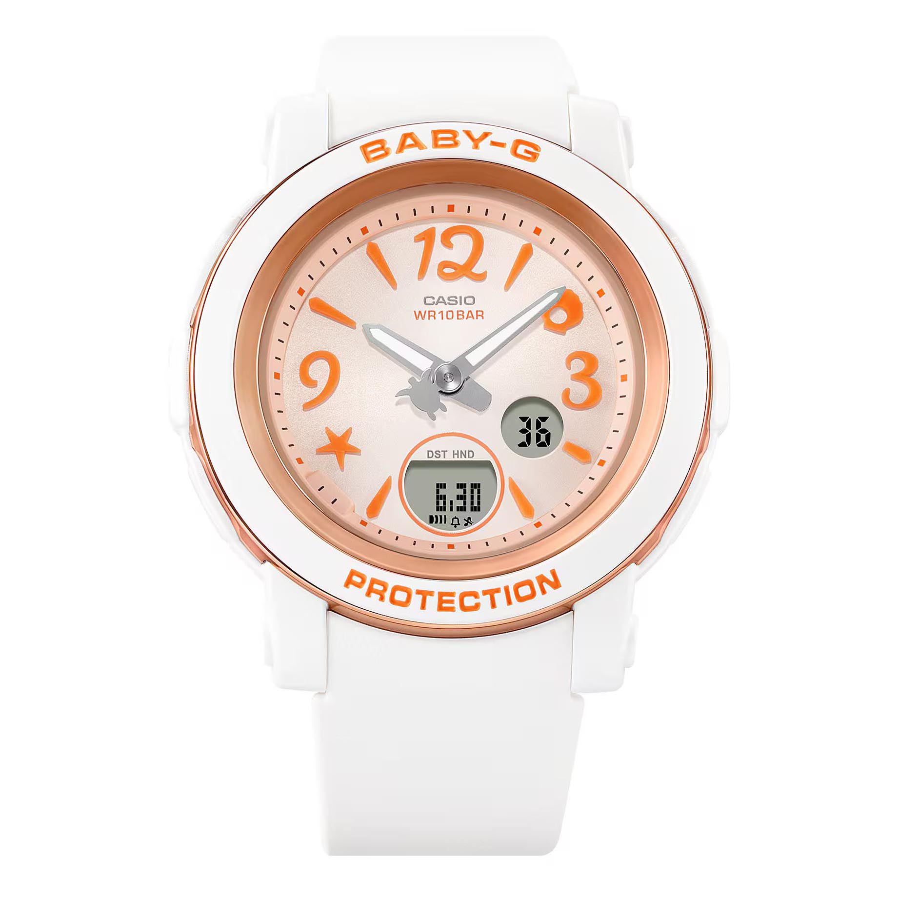 Casio Baby-G BGA-290US-4A Analog Digital Women's Watch (White x Rose Gold) BGA290US-4A