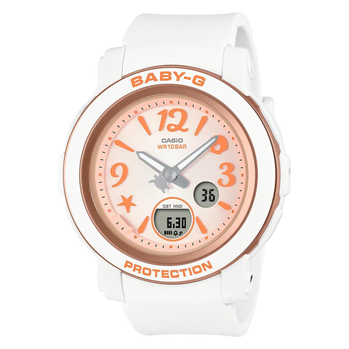 Casio Baby-G BGA-290US-4A Analog Digital Women's Watch (White x Rose Gold) BGA290US-4A