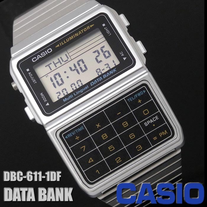 Casio Databank DBC-611-1 Digital Calculator Alarm Dual Time Men Watch ozDigitalWatch