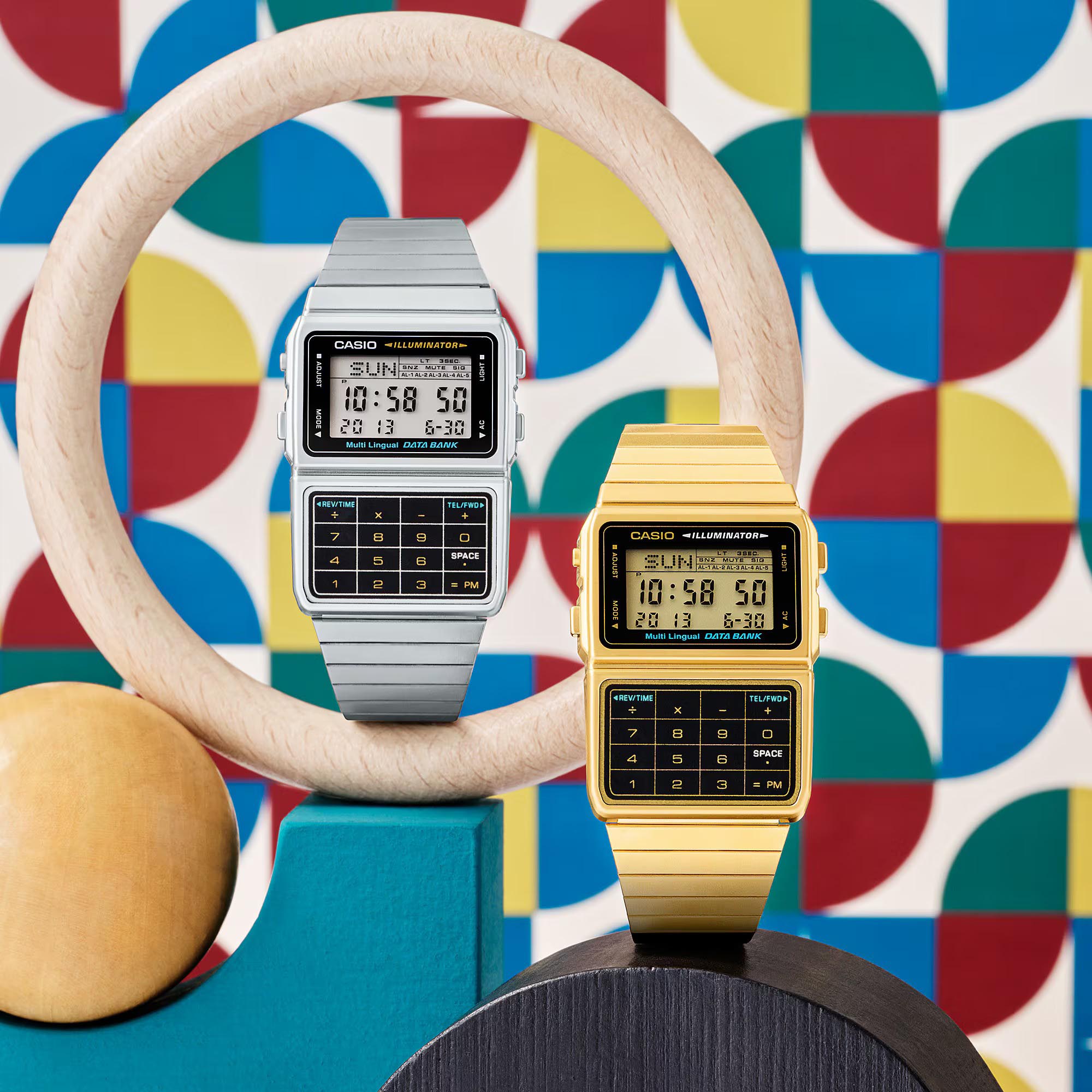 Casio Databank DBC-611G-1 Gold Calculator Vintage Digital Men