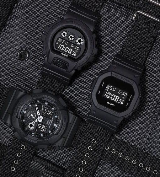 Casio G-Shock DW-5600BBN-1 Digital Men Watch Military Black CORDURA Nato Band ozdigitalwatch.com.au