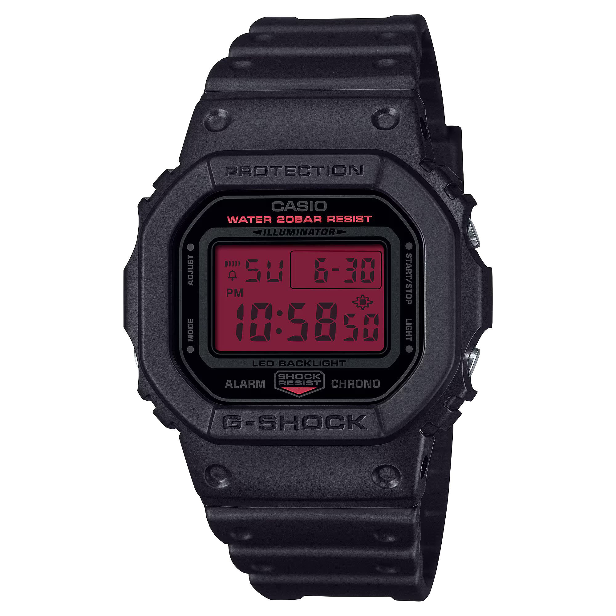 Casio G-Shock DW-5600BBR-1 Black & Red Digital Men's Watch DW5600BBR-1