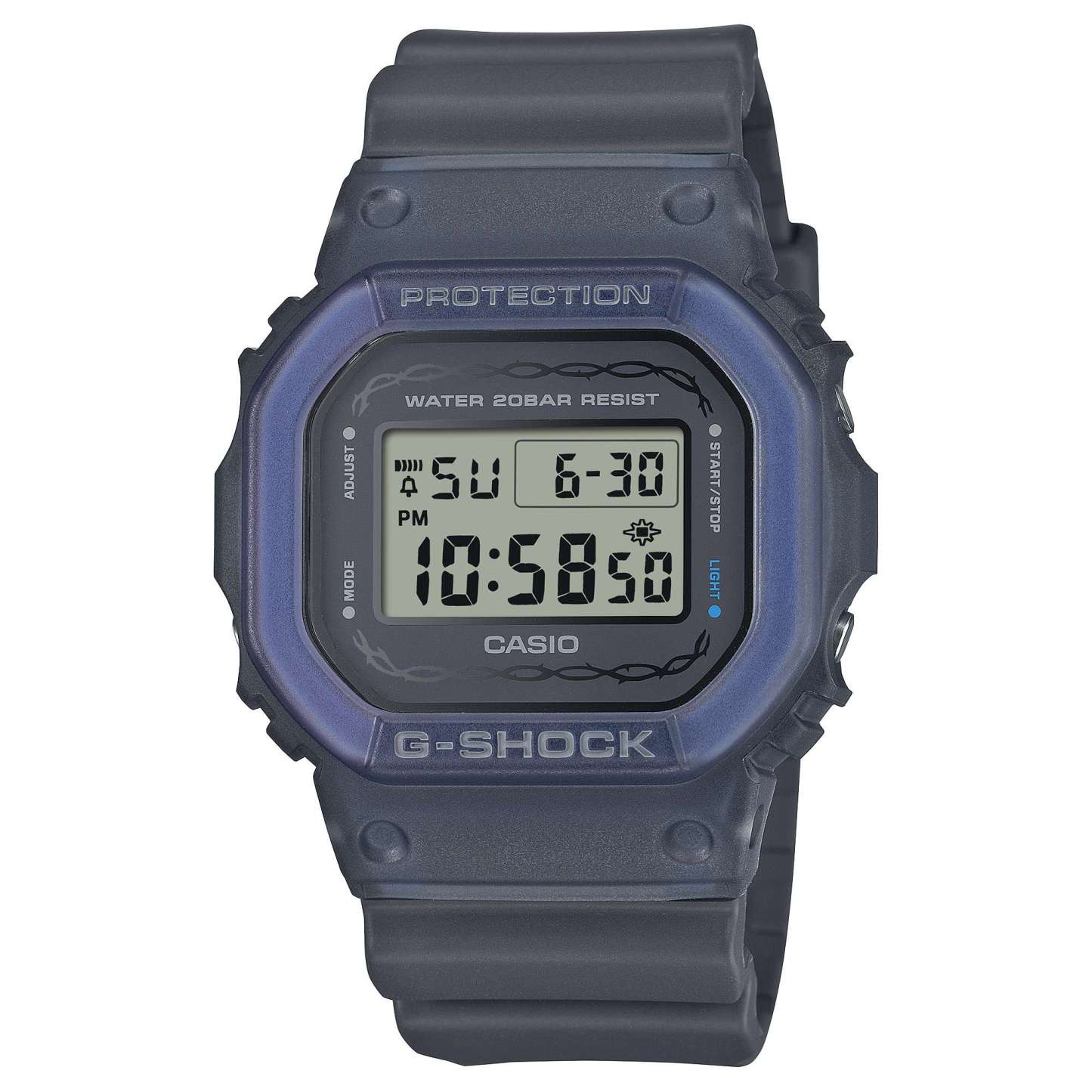 Casio G-Shock DW-5600RS-8 LED Backlight Men's Digital Watch (Grey & Blue) DW5600RS-8