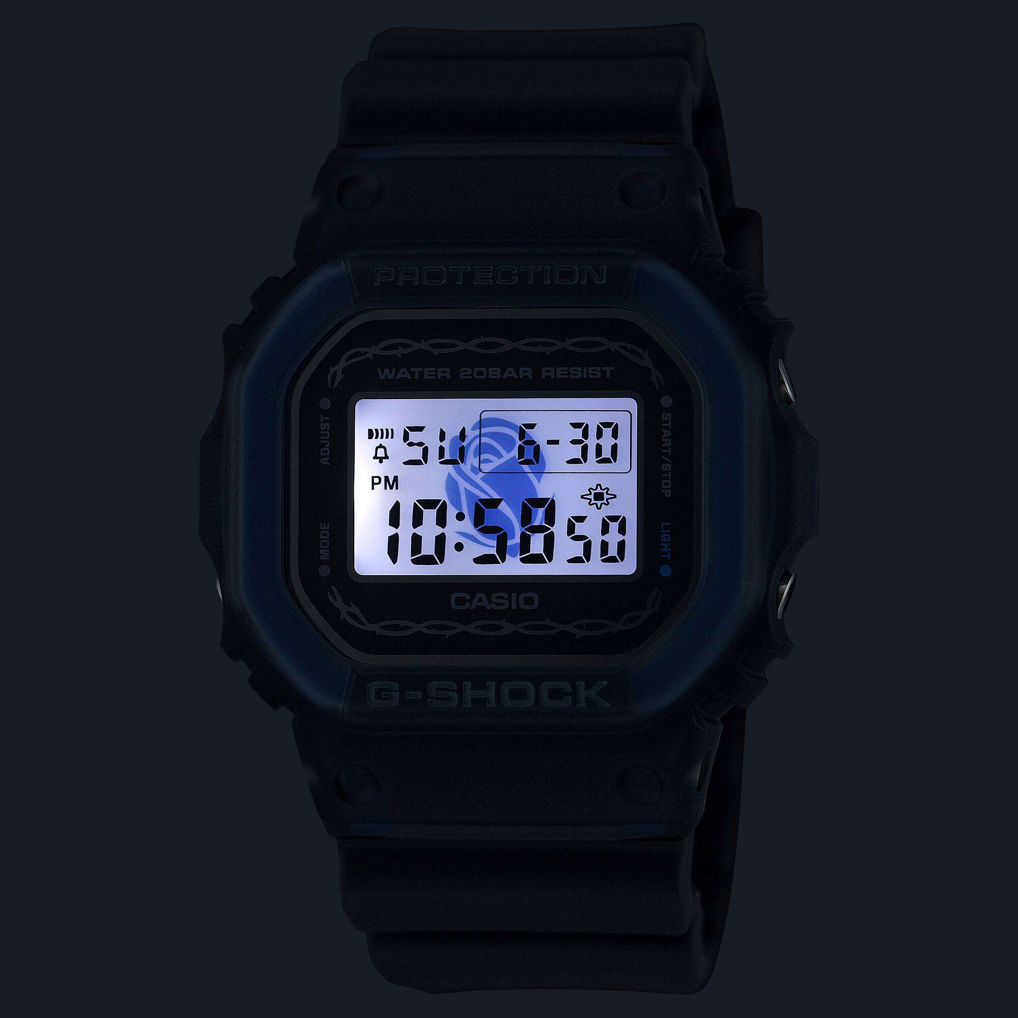 Casio G-Shock DW-5600RS-8 LED Backlight Men's Digital Watch (Grey & Blue) DW5600RS-8