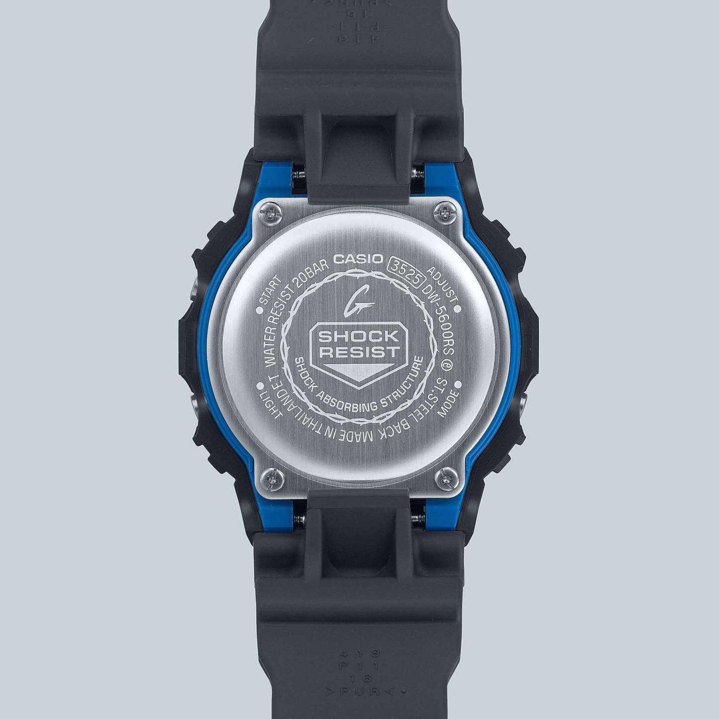Casio G-Shock DW-5600RS-8 LED Backlight Men's Digital Watch (Grey & Blue) DW5600RS-8