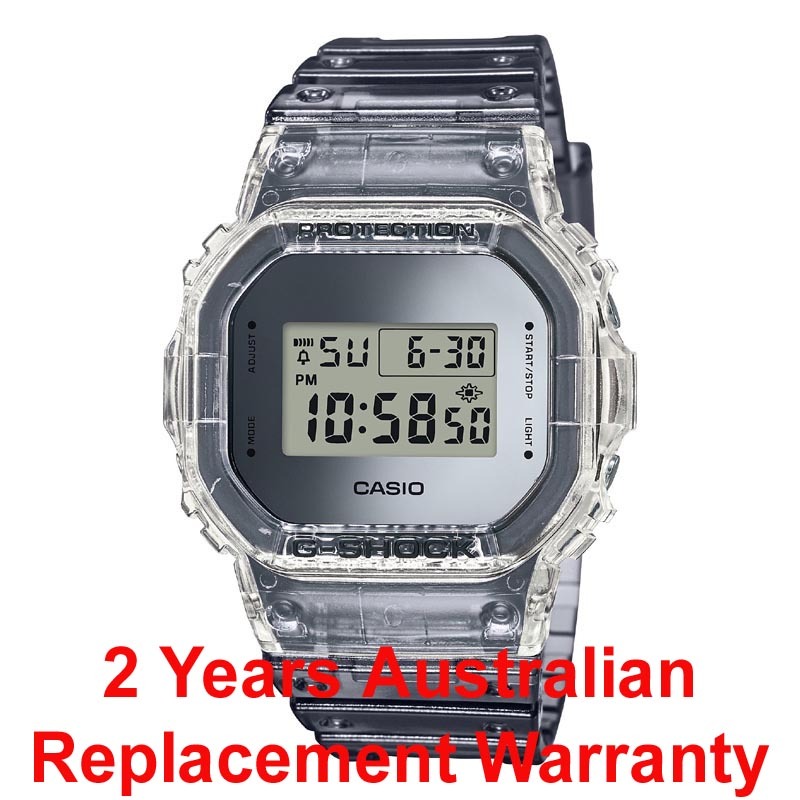 Casio G-Shock DW-5600SK-1 Digital Men Watch Clear Semi-transparent ozdigitalwatch.com.au