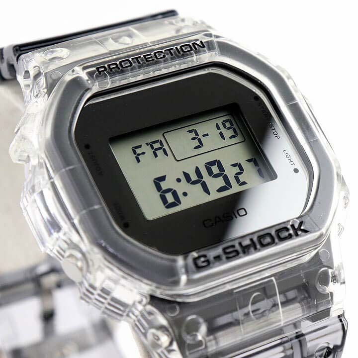 Casio G-Shock DW-5600SK-1 Digital Men Watch Clear Semi-transparent ozdigitalwatch.com.au