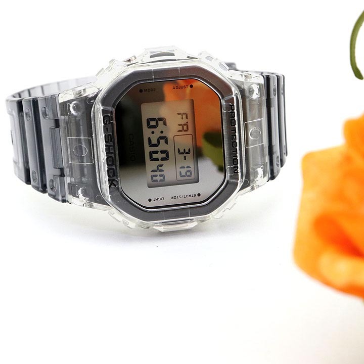 Casio G-Shock DW-5600SK-1 Digital Men Watch Clear Semi-transparent ozdigitalwatch.com.au