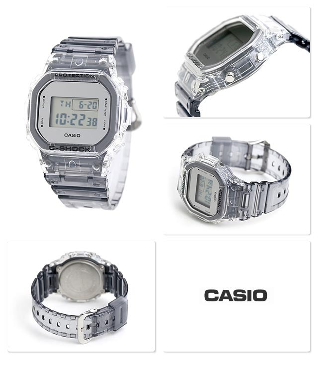 Casio G-Shock DW-5600SK-1 Digital Men Watch Clear Semi-transparent ozdigitalwatch.com.au