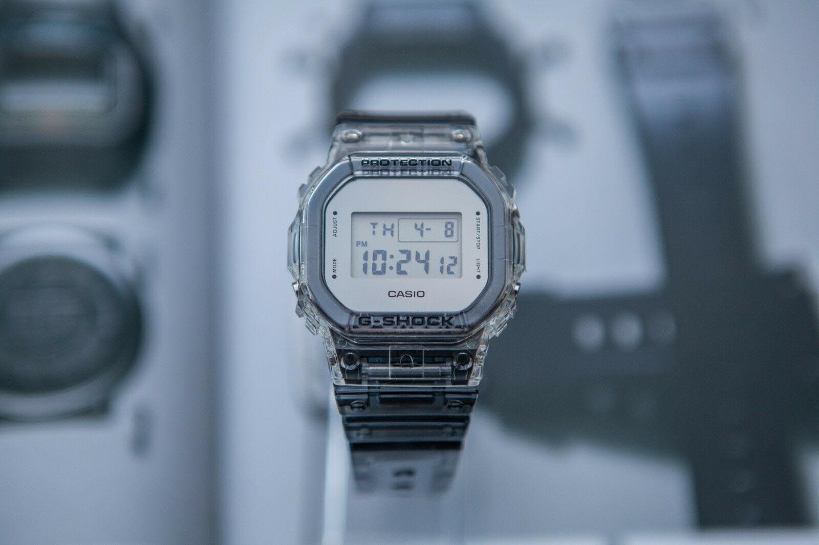 Casio G-Shock DW-5600SK-1 Digital Men Watch Clear Semi-transparent ozdigitalwatch.com.au