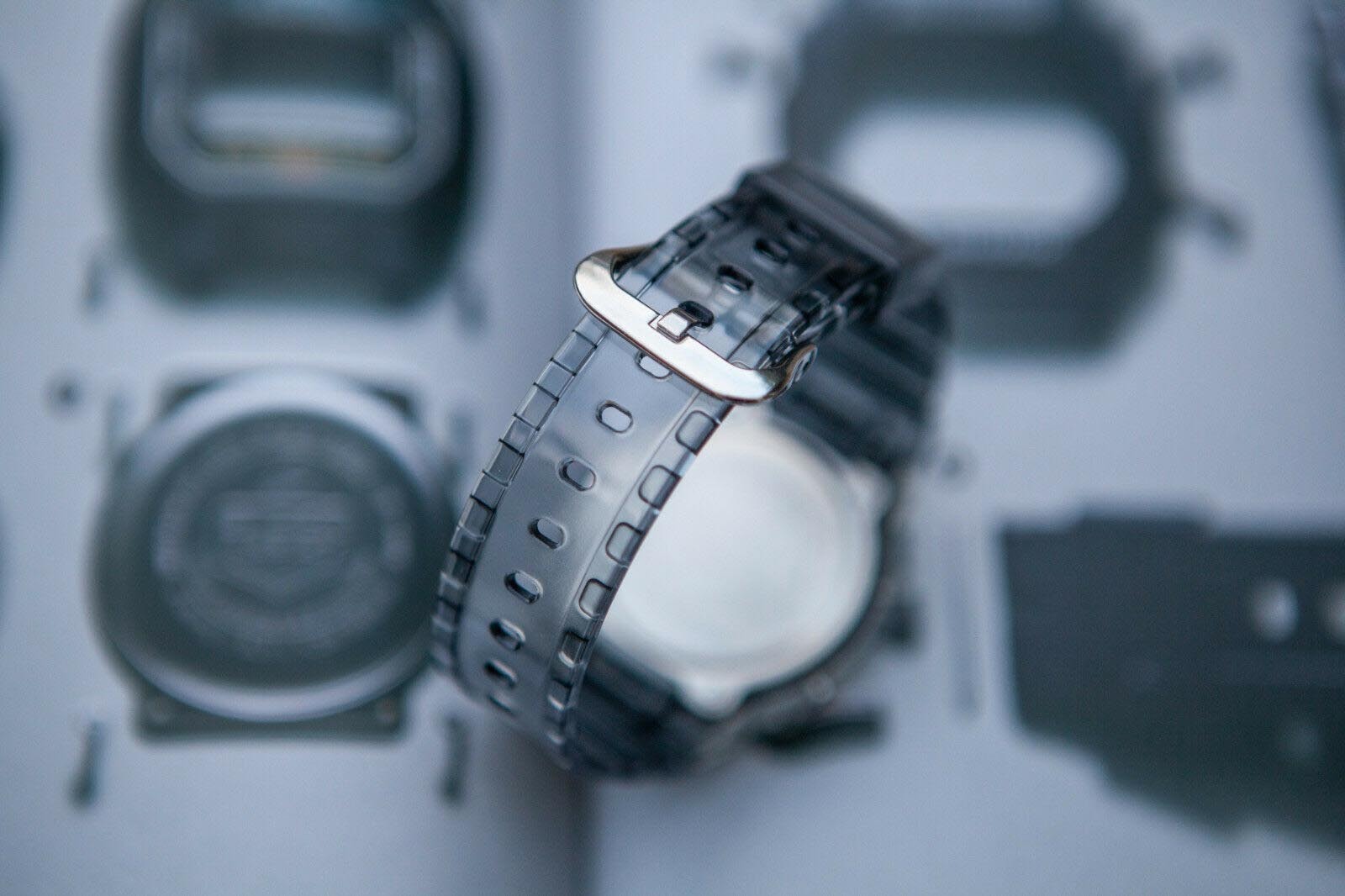 Casio G-Shock DW-5600SK-1 Digital Men Watch Clear Semi-transparent ozdigitalwatch.com.au