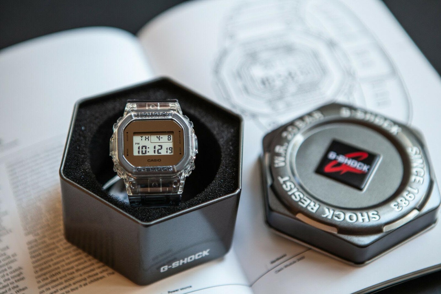 Casio G-Shock DW-5600SK-1 Digital Men Watch Clear Semi-transparent ozdigitalwatch.com.au