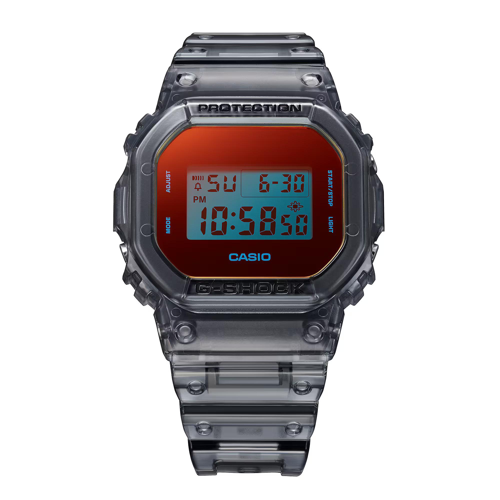 Casio G-Shock DW-5600TLS-8 Black & Orange LED Backlight Digital Men's Watch DW5600TLS-8