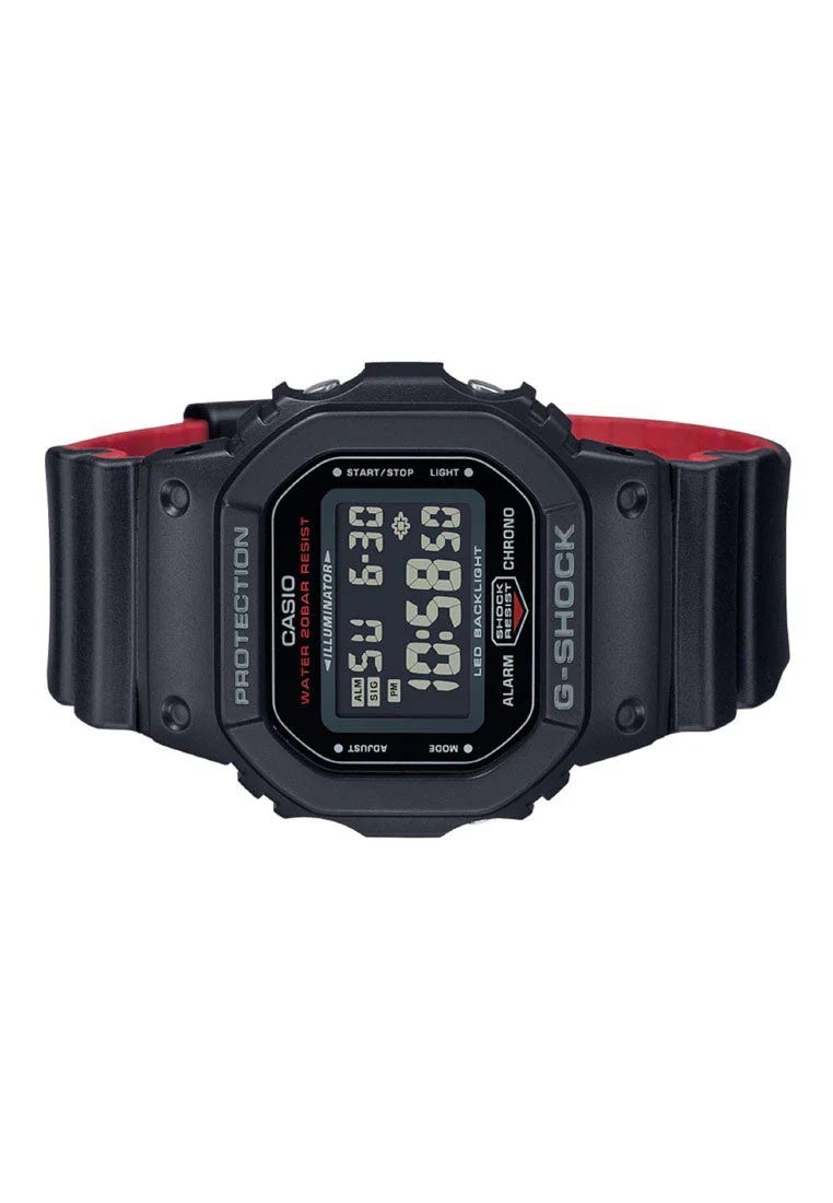 Casio G-Shock DW-5600UHR-1 Black & Red Digital Men's Watch DW5600UHR-1