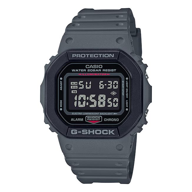 Casio G-Shock DW-5610SU-8 Square Face Digital Men's Watch (Dark Grey x Black)