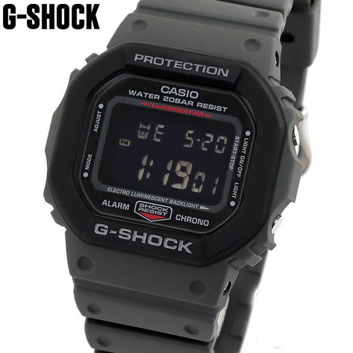 Casio G-Shock DW-5610SU-8 Square Face Digital Men's Watch (Dark Grey x Black)
