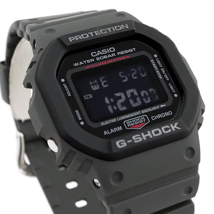 Casio G-Shock DW-5610SU-8 Square Face Digital Men's Watch (Dark Grey x Black)