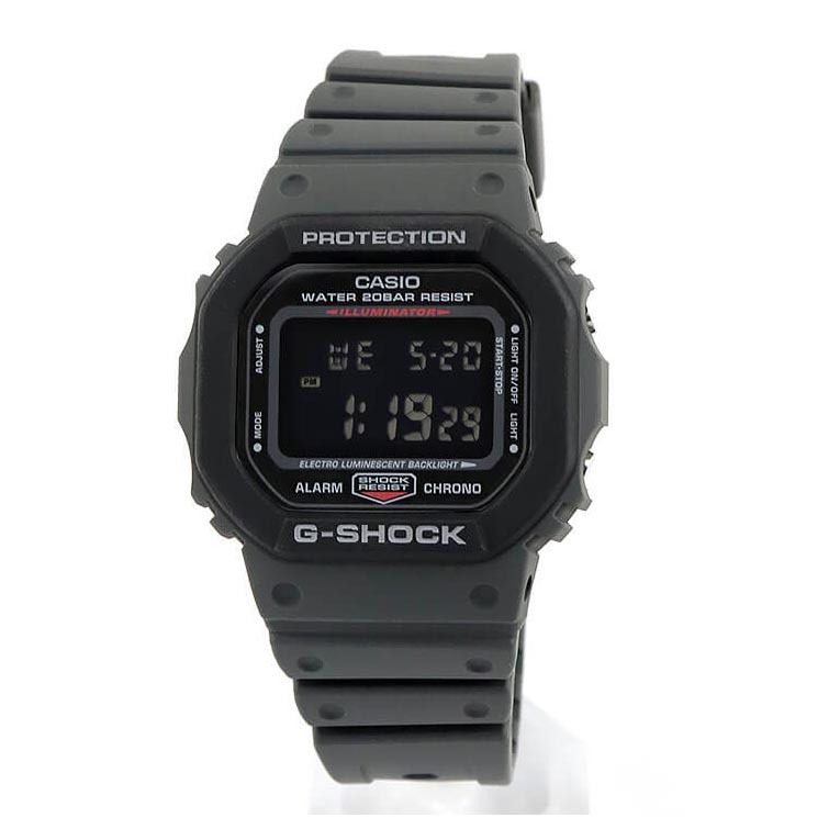 Casio G-Shock DW-5610SU-8 Square Face Digital Men's Watch (Dark Grey x Black)