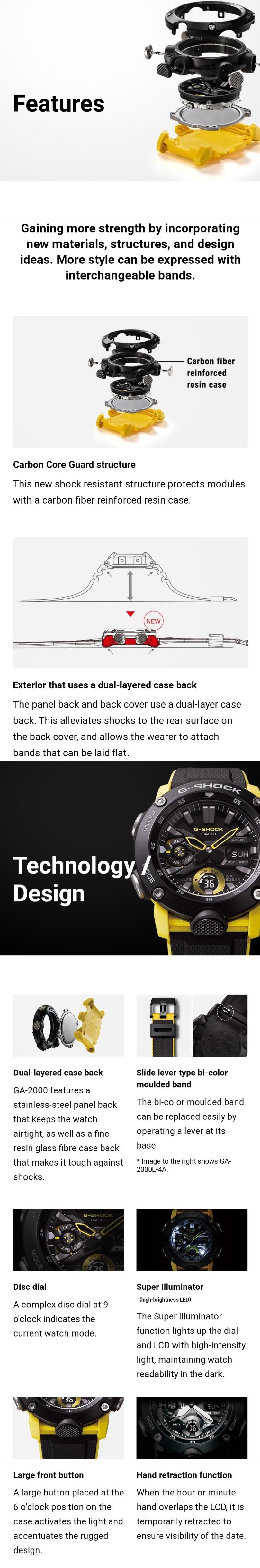 Casio G-Shock GA-2000S-7A Carbon Core Guard Analog Digital Men Watch (Light Grey) GA2000S-7A