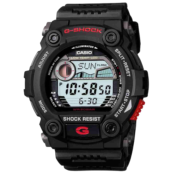 Casio G-Shock G-7900-1 Tide Graph Moon Data Digital Men Watch Black ozdigitalwatch.com.au