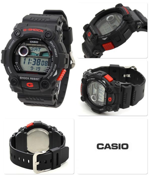 Casio G-Shock G-7900-1 Tide Graph Moon Data Digital Men Watch Black ozdigitalwatch.com.au