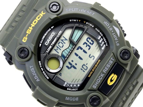 Casio G-Shock G-7900-3 Tide Graph Moon Data Digital Men Watch Green ozdigitalwatch.com.au