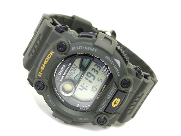 Casio G-Shock G-7900-3 Tide Graph Moon Data Digital Men Watch Green ozdigitalwatch.com.au