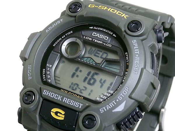Casio G-Shock G-7900-3 Tide Graph Moon Data Digital Men Watch Green ozdigitalwatch.com.au