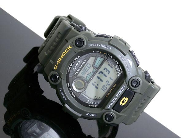 Casio G-Shock G-7900-3 Tide Graph Moon Data Digital Men Watch Green ozdigitalwatch.com.au