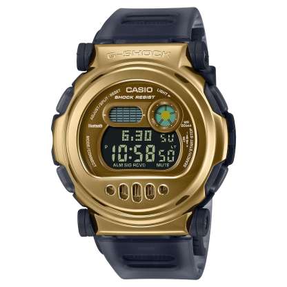 Casio G-Shock G-B001MVB-8 Double Bezel Capsule Smartphone Link Men's Watch (Gold & Grey)