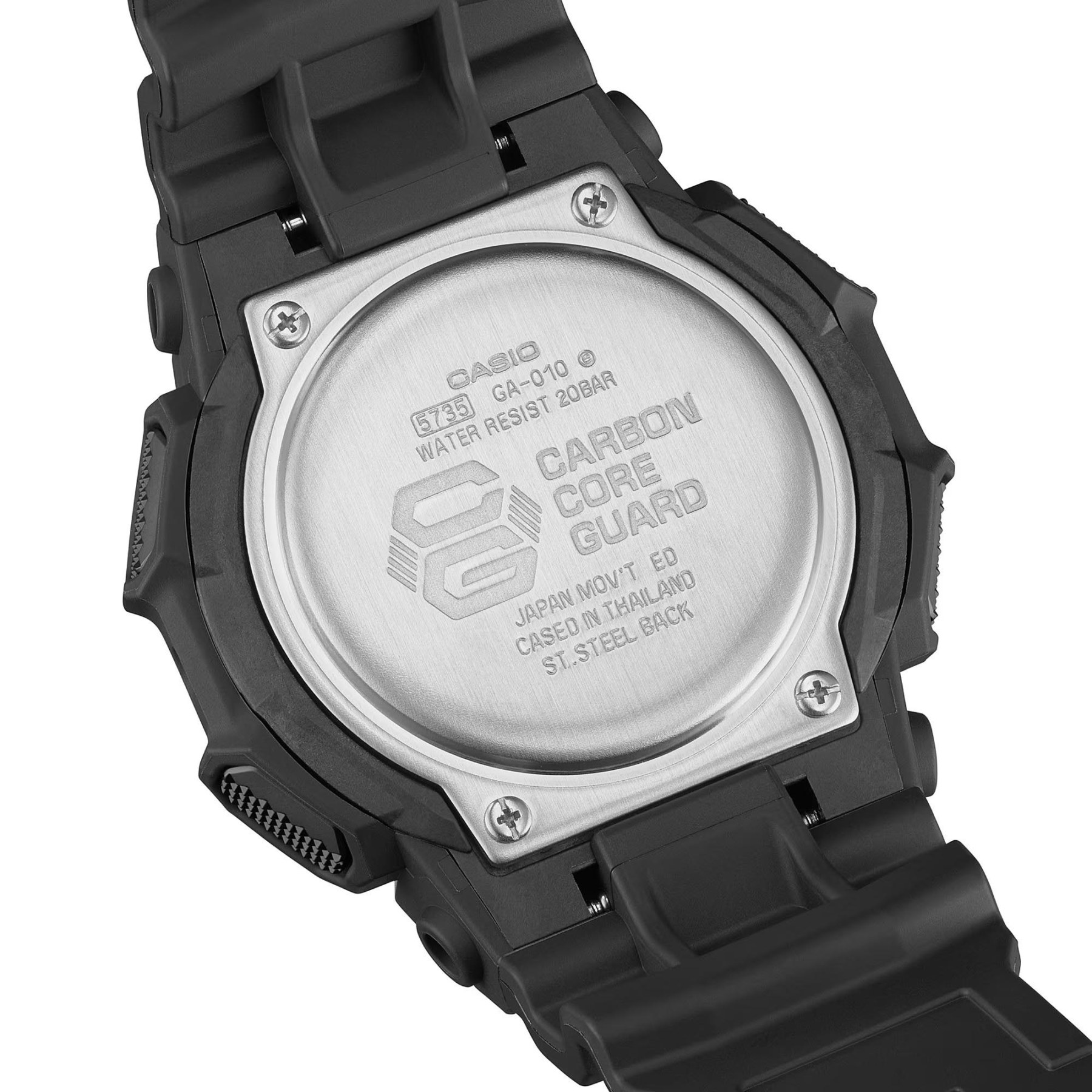 Casio G-Shock GA-010-1A Large Case 10-Year Battery Analog Digital Men's Watch (Black)