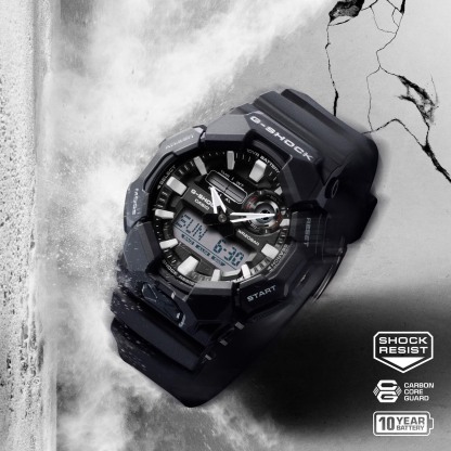 Casio G-Shock GA-010-1A Large Case 10-Year Battery Analog Digital Men's Watch (Black)
