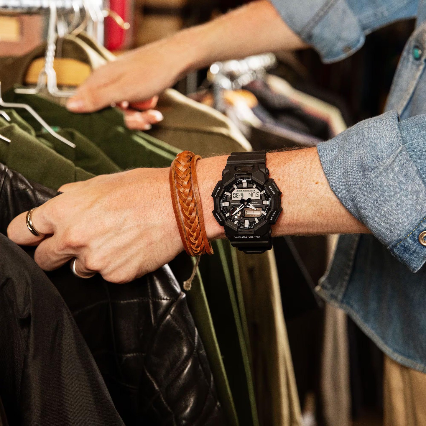 Casio G-Shock GA-010-1A Large Case 10-Year Battery Analog Digital Men's Watch (Black)