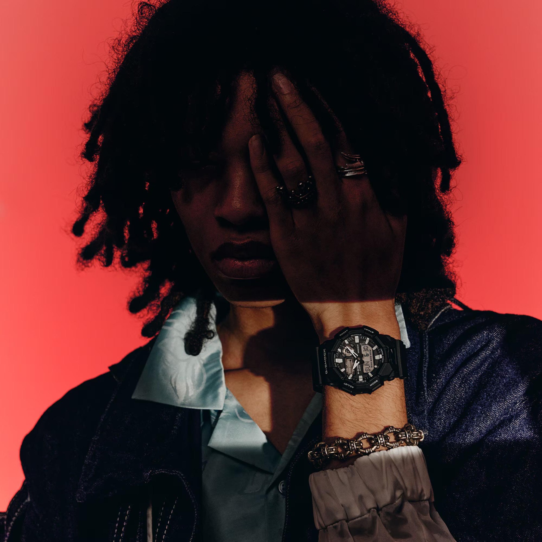 Casio G-Shock GA-010-1A Large Case 10-Year Battery Analog Digital Men's Watch (Black)