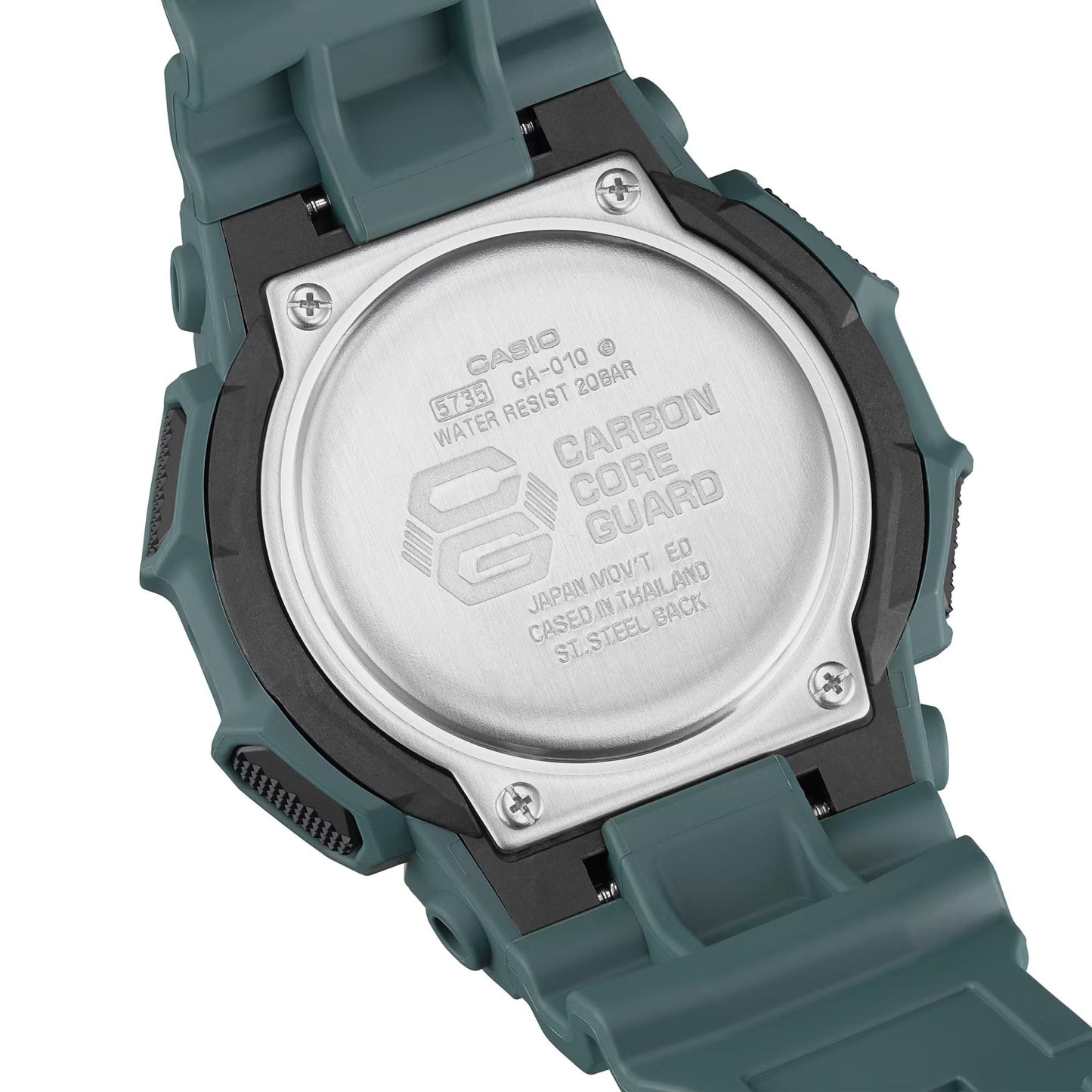 Casio G-Shock GA-010-2A Large Case 10-Year Battery Analog Digital Men's Watch (Green)