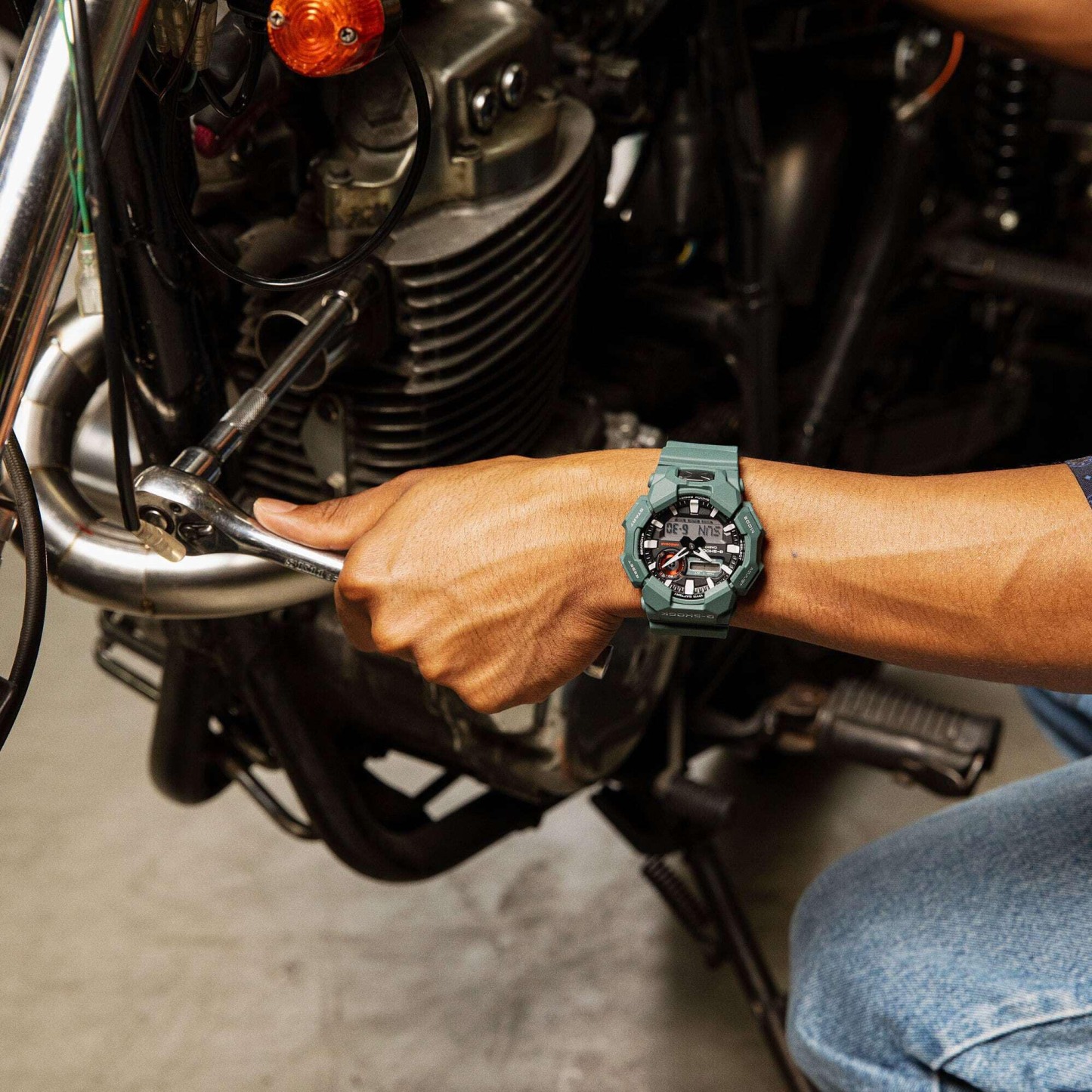 Casio G-Shock GA-010-2A Large Case 10-Year Battery Analog Digital Men's Watch (Green)