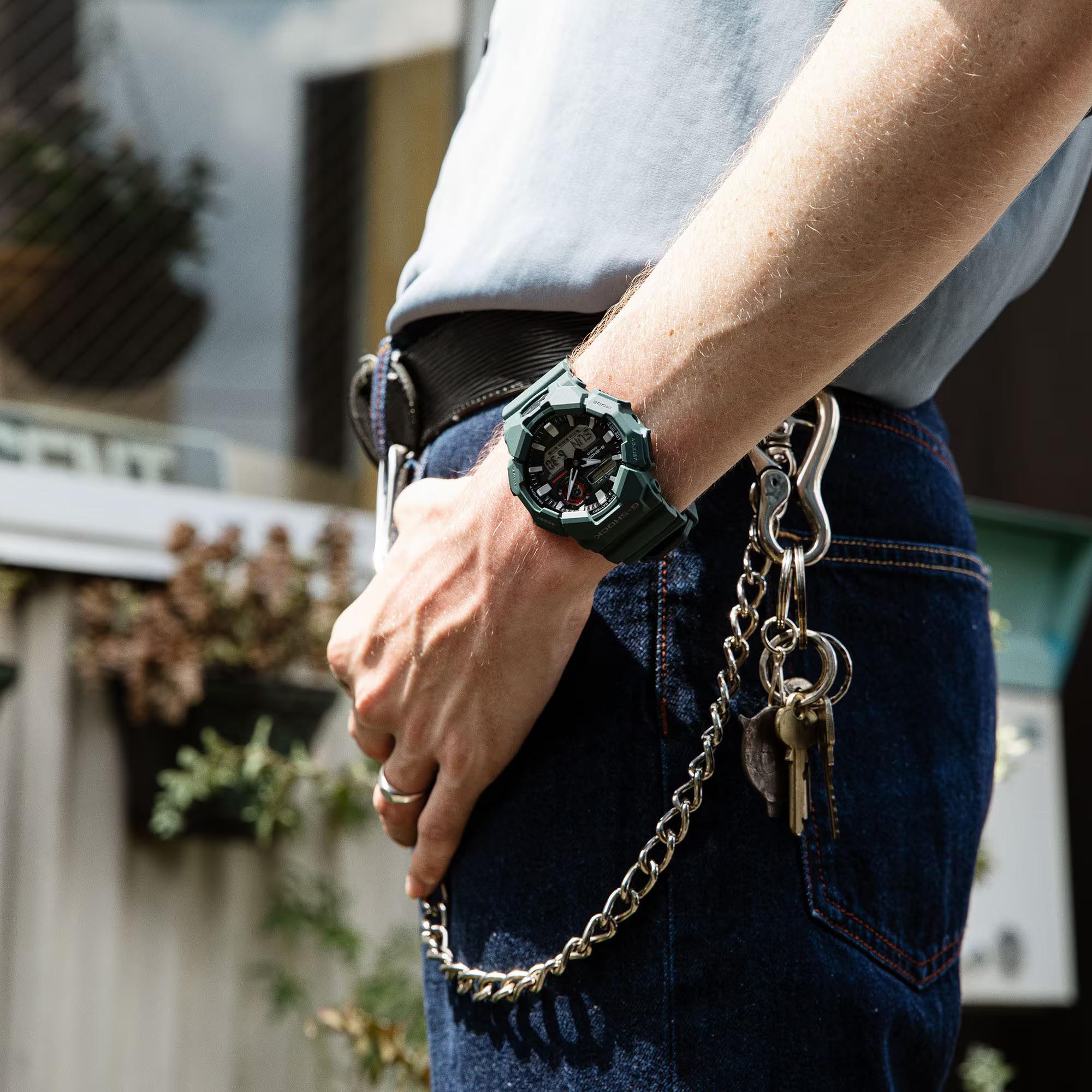 Casio G-Shock GA-010-2A Large Case 10-Year Battery Analog Digital Men's Watch (Green)