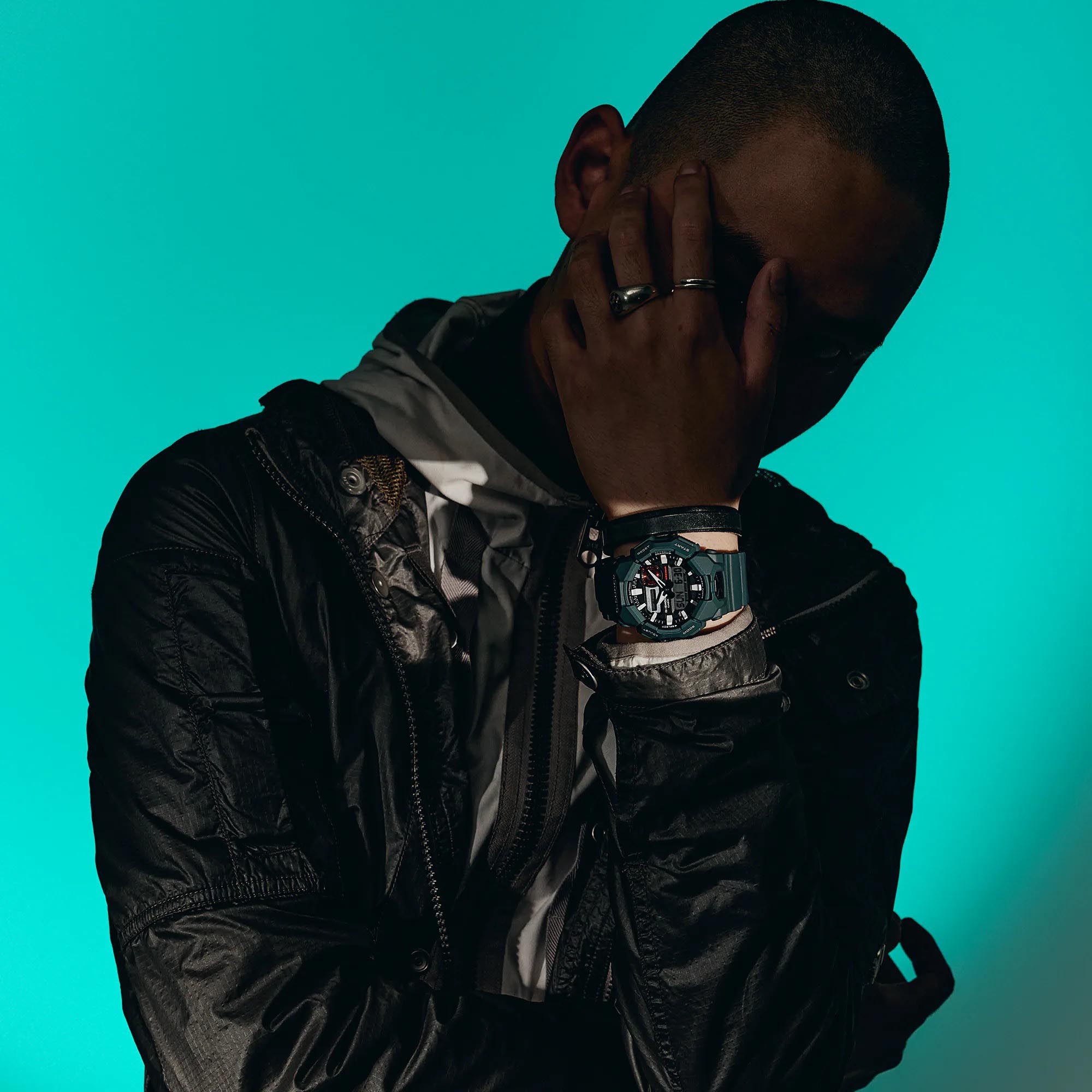 Casio G-Shock GA-010-2A Large Case 10-Year Battery Analog Digital Men's Watch (Green)