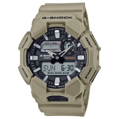 Casio G-Shock GA-010-5A Large Case 10-Year Battery Analog Digital Men's Watch (Beige)