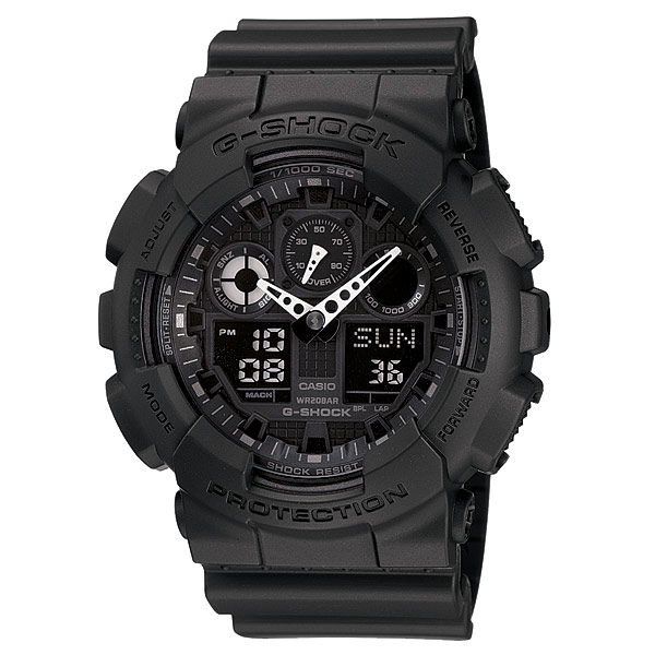 Casio G-Shock GA-100-1A1 Analog Digital Men Watch Black ozdigitalwatch.com.au