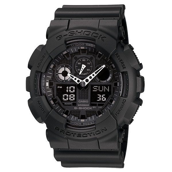 Casio G-Shock GA-100-1A1 Analog Digital Men Watch Black ozdigitalwatch.com.au