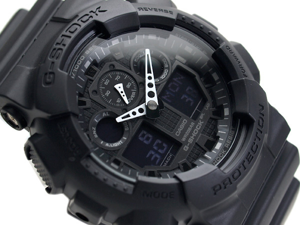 Casio G-Shock GA-100-1A1 Analog Digital Men Watch Black ozdigitalwatch.com.au