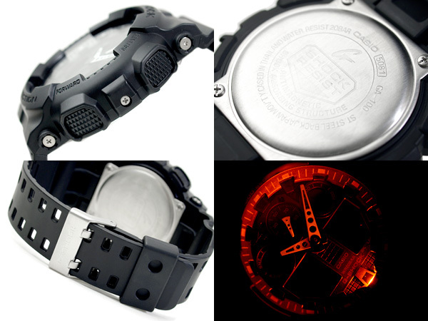 Casio G-Shock GA-100-1A1 Analog Digital Men Watch Black ozdigitalwatch.com.au