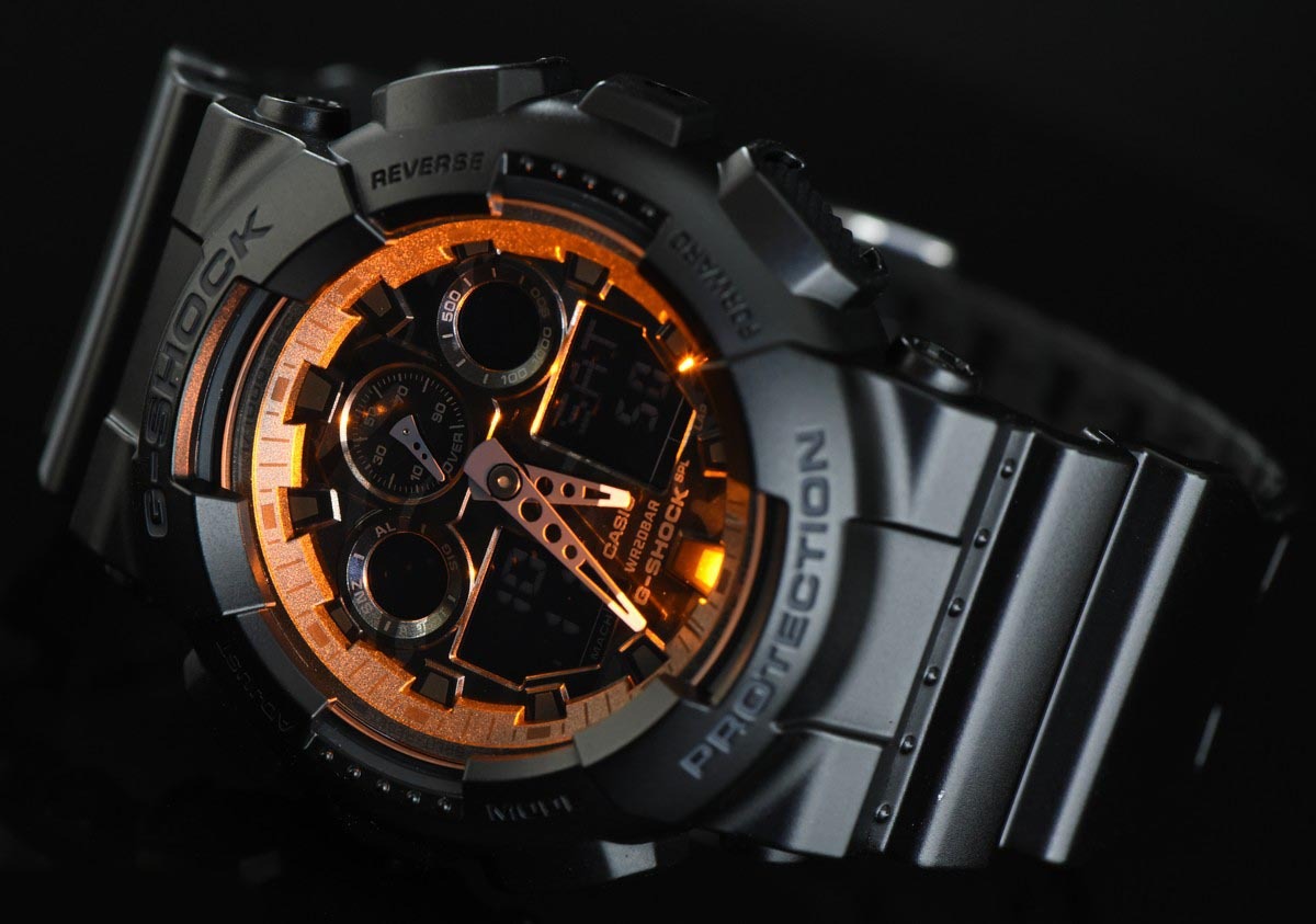 Casio G-Shock GA-100CF-1A Analog Digital Men Watch Camouflage Black ozdigitalwatch.com.au