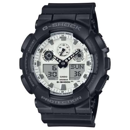 Casio G-Shock GA100WD-1A Analog Digital Men's Watch (Black & White) GA100WD-1A