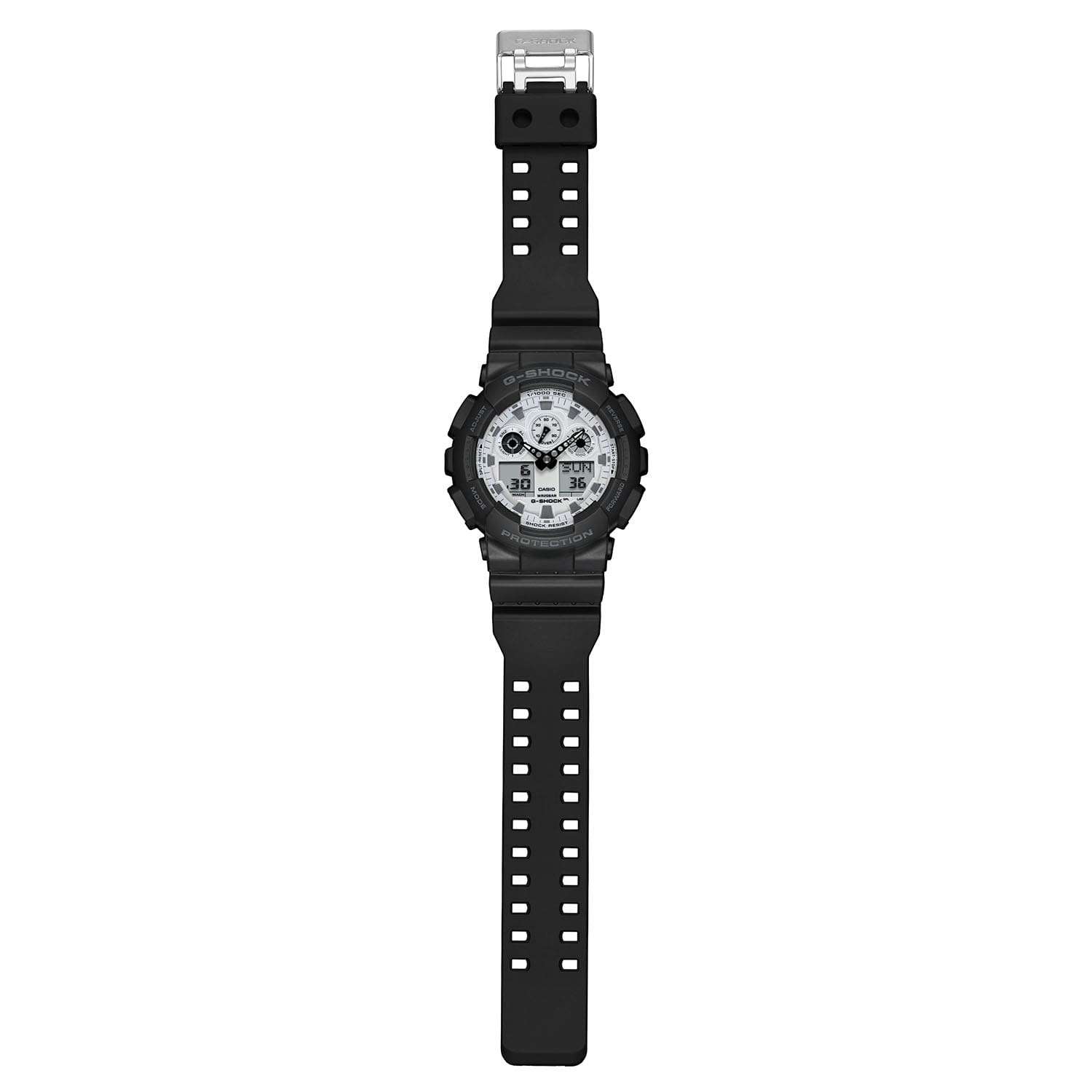Casio G-Shock GA100WD-1A Analog Digital Men's Watch (Black & White) GA100WD-1A