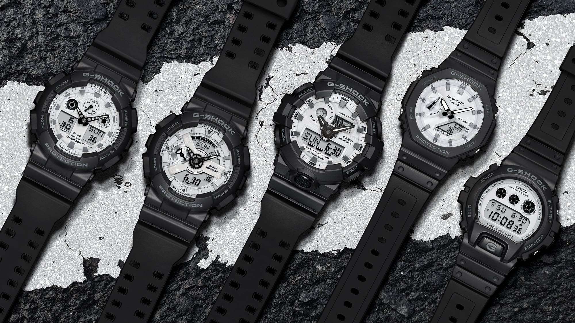 Casio G-Shock GA100WD-1A Analog Digital Men's Watch (Black & White) GA100WD-1A