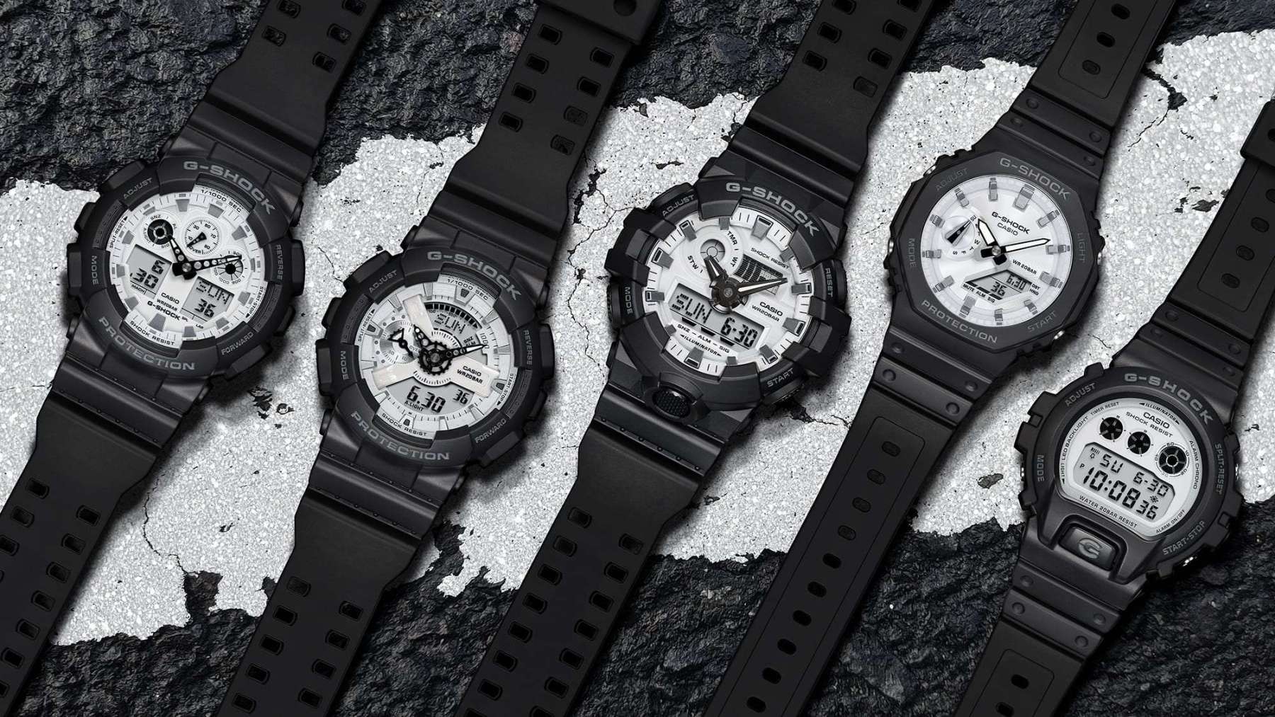 Casio G-Shock GA100WD-1A Analog Digital Men's Watch (Black & White) GA100WD-1A