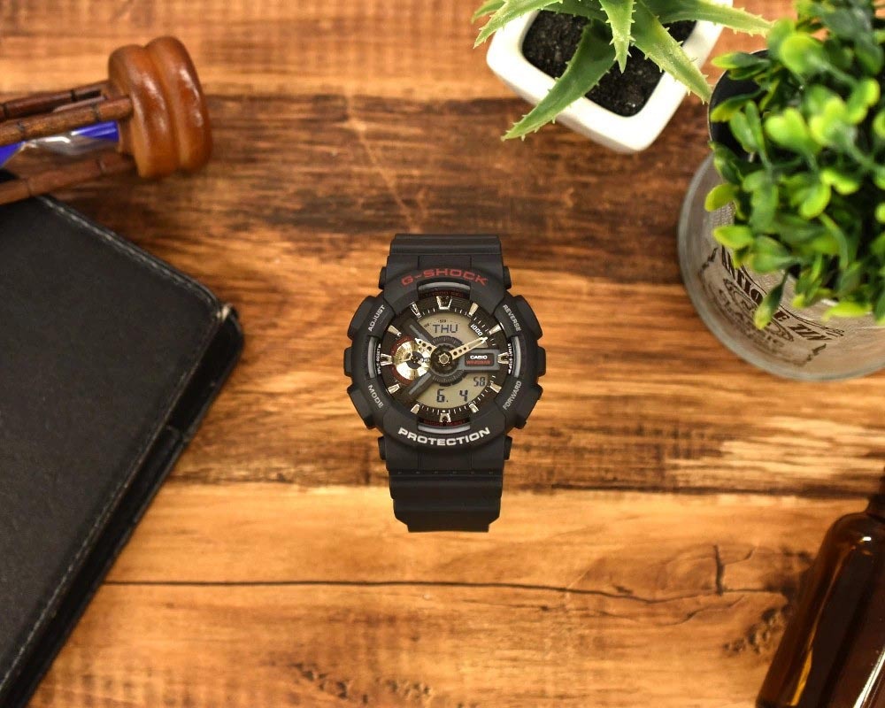 Casio G-Shock GA-110-1A Analog Digital Men's Watch (Black) GA110-1A