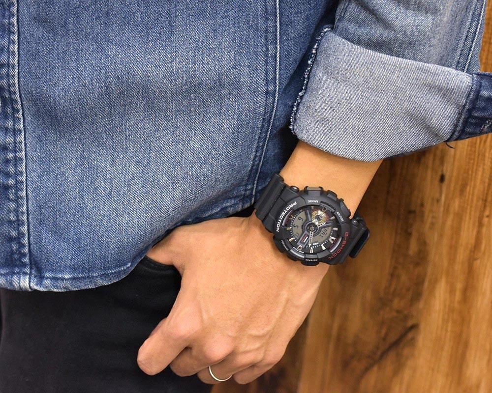 Casio G-Shock GA-110-1A Analog Digital Men's Watch (Black) GA110-1A